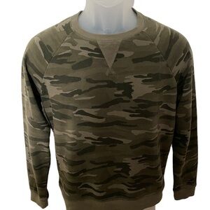 Lucky BRAND Camo Sweatshirt Women SP Small Petite